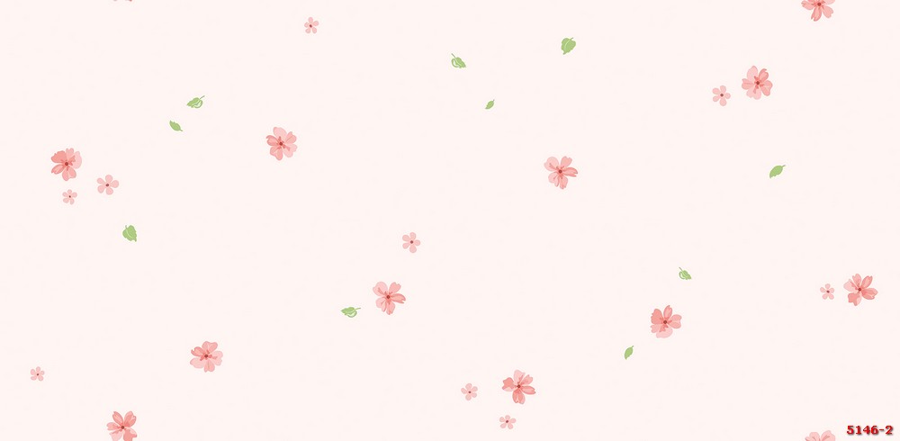 Giấy dán tường hoa đào phòng bé gái  5146-2